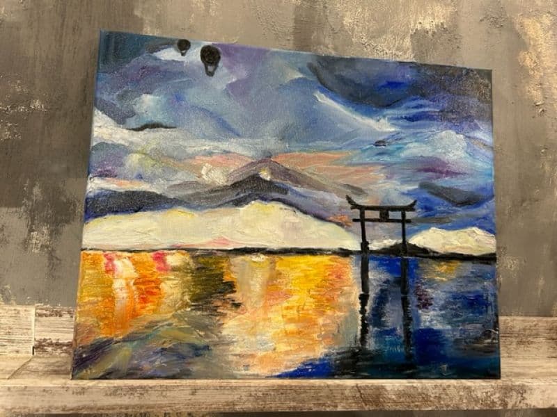 鳥居與夕陽