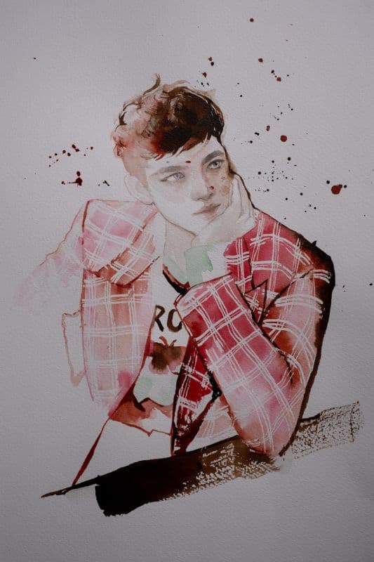 Red Check Blazer